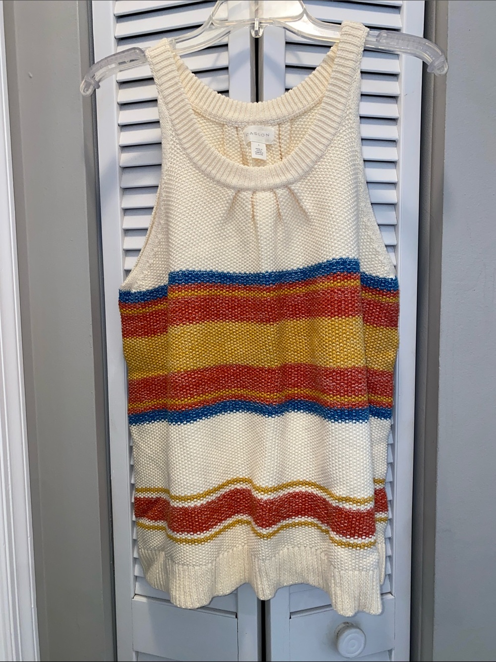 Caslon Cream Halter Knit Tank🧡
